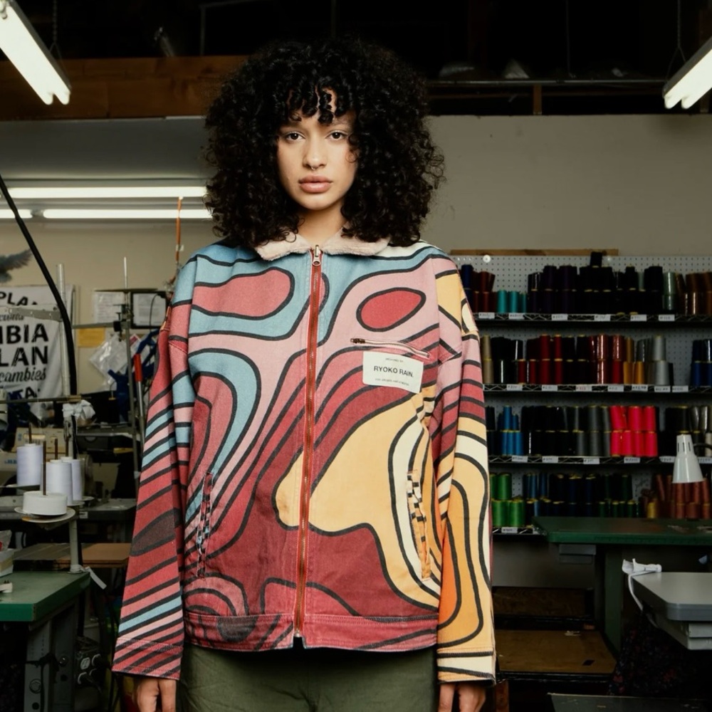 Ryoko Rain reversible work wear jacket